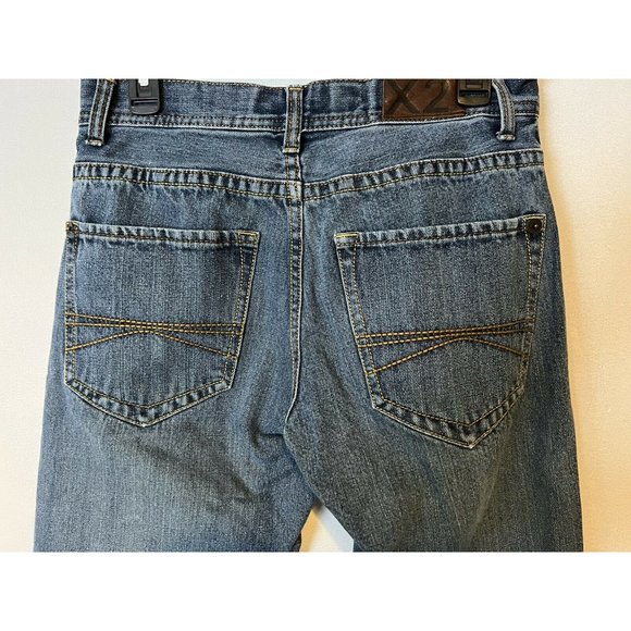 X2 Blue Jeans Mens Size 30 x 34 Relaxed Straight Leg Medium Wash - Picture 7 of 11